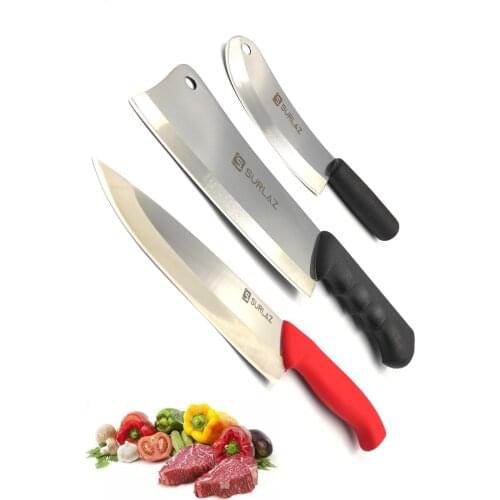 Riding On Knife Set Line Armor Chef knife 3 piece The ergonomically handheld design is easy on the nonskid ultra keskinleştirilmiş mouth structure