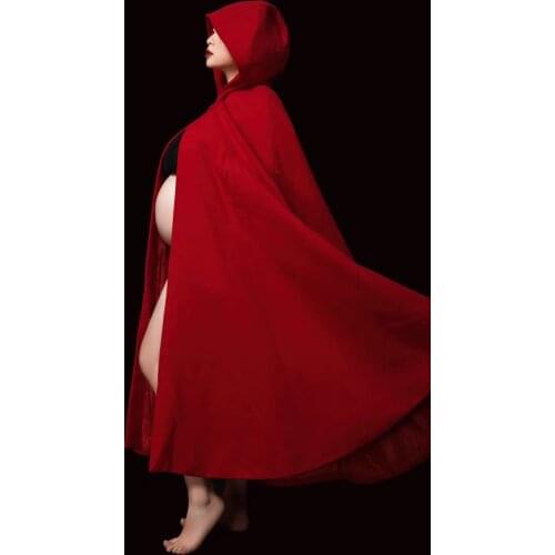 NEW 1:6 Scale red With Hat cloak model For 12" Figure Body