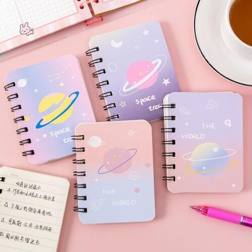 A7 Adorable Cute Avocado Rollover Mini Portable Coil Notepad Diary Book Exercise Book Escolar Papelaria School Office Supply