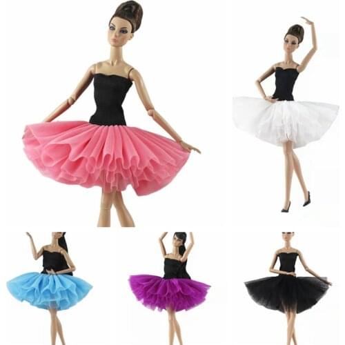 1/6 BJD Doll Clothes Classical Ballet Dress for Barbie Clothes Outfits Tutu Dresses Clothing 11.5" Dolls Accessories Kid DIY Toy