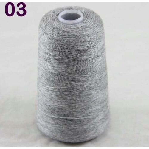 Sales 1X100g high quality 100% pure cashmere warm soft hand-woven tower yarn Silver Grey 26203