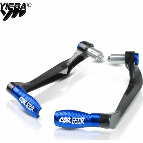 22mm Motorcycle Accessories Motor Handle bar Grips End Brake Clutch Levers Protection Guard For Honda CBR 650R 650 R With Logo