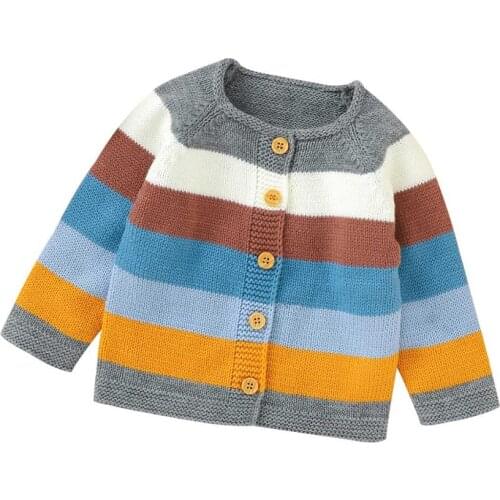 Baby Girls Sweaters Clothes Autumn Casual Outerwear Newborn Infant Knitted Jackets Long Sleeve Toddler Kids Knitwear Coats 0-18M