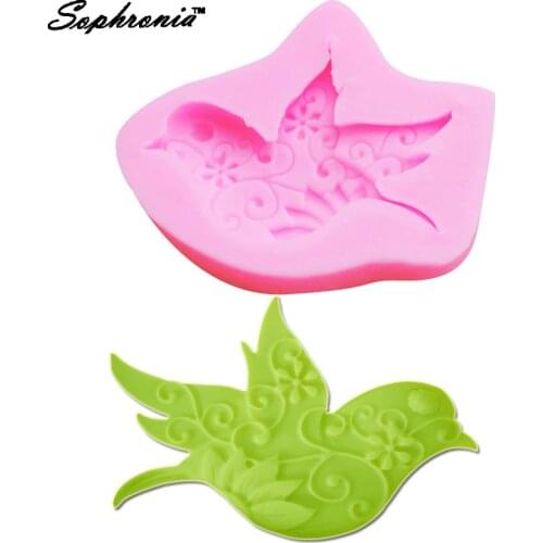Sophronia M536 Bird 1pcs UV Resin Silicone Mold for decorative-craft Jewelry Flower Dried Epoxy Resin