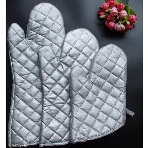 1pcs heat resistant cotton oven mitts cooking tools Microwave Oven Glove Special Baking Gloves Mitts 4size to choose Hot selling