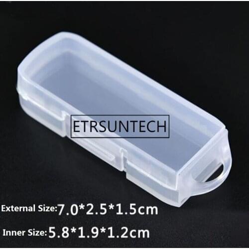 100pcs U Disk Box Digital Products Mini Plastic Storage Box With Hook Portable Protect Box Dustproof