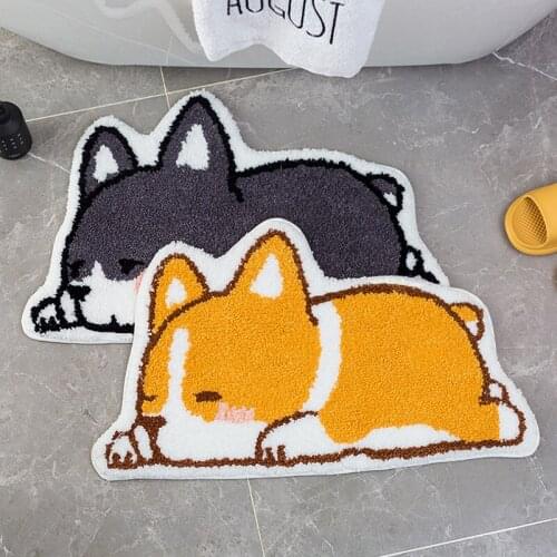 65cm Soft Cute Cartoon Dog Water Absorption Mat Plush Toys Stuffed Lovely Animals Pillow Doll For Girls Kids Birthday Gifts