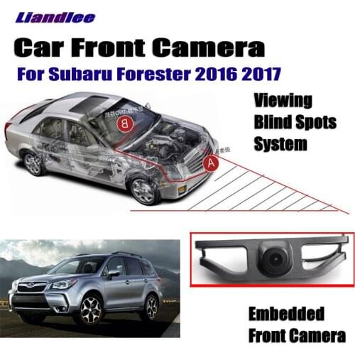 Car Front LOGO Grill Camera For Subaru Forester 2016 2017 Not Reverse Rearview Parking Camera Wide Angle