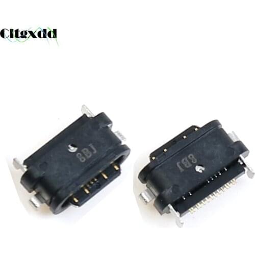 Cltgxdd 2PCS Micro USB Type C Female Connector For Nokia 6 2th Second Generation TA-1054 Type-C Charging Port Charge Socket