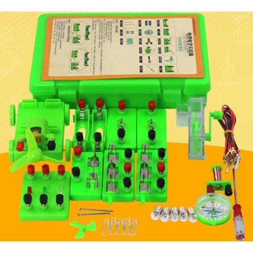 Kid Educational Toy Circuit Learning Kit Challenging Connect Wires Chromed Metal Educational Physics Experiment Tool