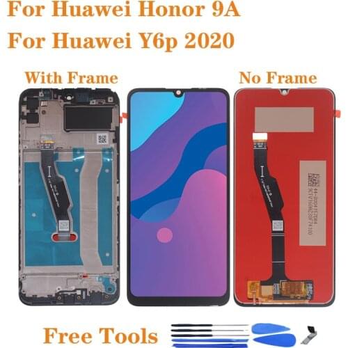 Original Display For Honor 9A MOA-LX9N LCD Display Touch Screen Digitizer Assembly For Huawei Y6p 2020 MED-L29 Screen With Frame