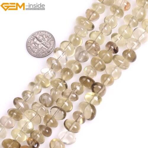 Gem-inside 8x12mm Natural Freeform Potato Beads For Jewelry Making Beads DIY Necklace Bracelet Strand 15" Christmas Gift