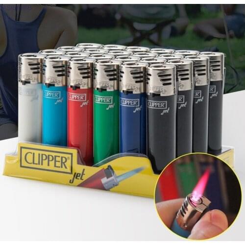 Classic CLIPPER Jet Lighter Straight Flame Torch Pipe Gasoline Lighter Refillable Gas Butane Cigarette Cigar Smoking Accessories