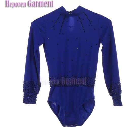 Boy Man Figure Skating Flash Diamond Long-sleeved Performance Clothing Custom Skating Competition Test Jumpsuit
