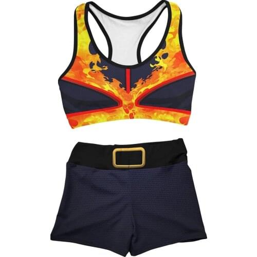 New Anime My Hero Academia No 1 Hero Endeavour Cosplay Costumes Swimsuit Teens Shirt Beach Shorts Street Sportswear Sweatpants