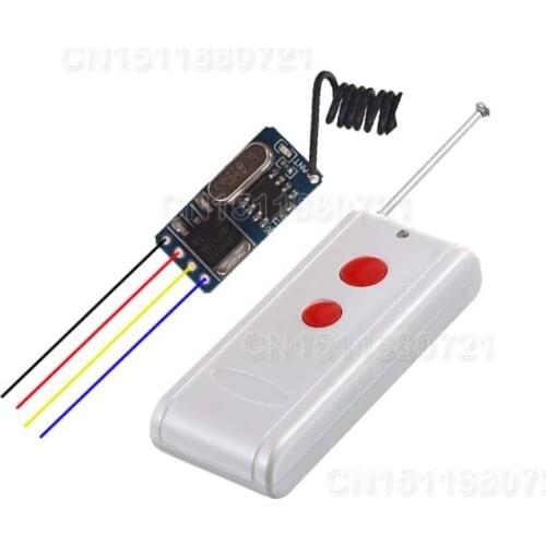 DC3.5V-12V Mini Receiver Remote Control Switch Small Volume No Sound Long Range Micro Wireless Switch 20m-1000m