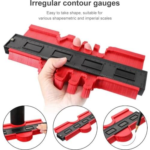 Multi-function extractor profile gauge radian ruler Shape Contour Measuring Angle Ruler Thickness Template Copy Duplicator
