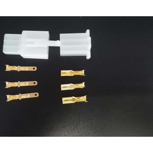 New 10 sets of 3 PIN 2.8mm car Connector kit male and female socket plugs for cars, motorcycles