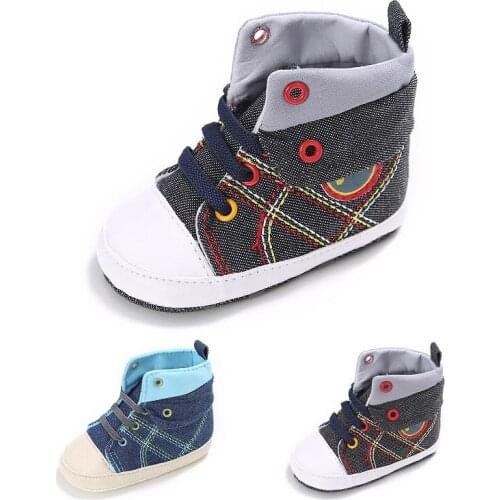 Baby First Walkers Newborn Toddler Baby Girls Canvas Shoes Casual Spring Autumn Crip Anti Slip Cloth Shoes 0-18M
