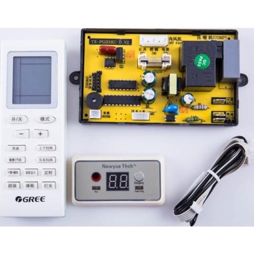 Single cold fixed frequency hang up computer board modified board with display air conditioner Universal motherboard 201KCD