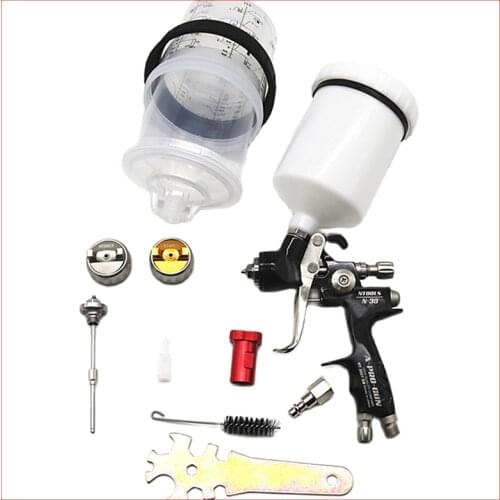 Spray Gun With 1.3 And 1.7mm Car Paint Gun With 600CC Pps Tank And adpater Varnish Paint Sprayer /Air Spray Gun/Air Tools