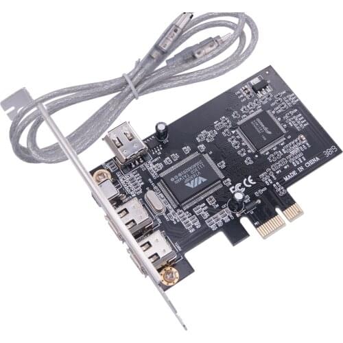 PCI-E 1X turn 1394 card 4 port DV HD video capture card PCIe X1 turn 1394 expansion card drive free