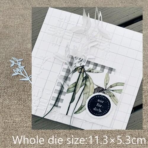 New Design Craft Metal die cuts Cutting Die leaf branch decoration scrapbooking Album Paper Card Craft Embossing die cuts