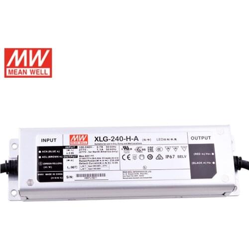 MEAN WELL XLG-240-H-A 240W 27-56V 4.28~6.66A CC mode LED Driver LED Power Supply Io Adjustable