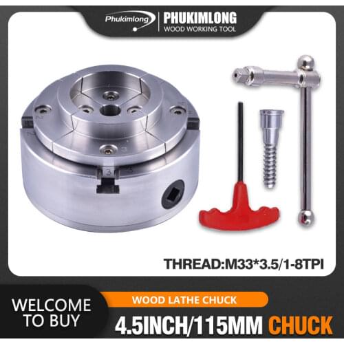 Wood Lathe 4.5"/ 115MM Self-centering Chuck,4.5inch four jaws,woodworking carpentry lathe chucks