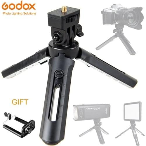 Godox Universale Mini Supporto Da Tavolo Leggero Treppiede Grip Stabilizzatore per Fotocamere DSLR/Video LED Luce/del telefono M