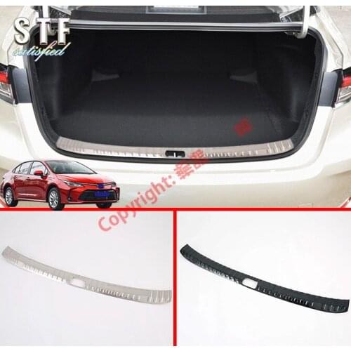 Stainless Steel Interior Rear Bumper Protection Trunk Sill Decorative Plate Pedal For Toyota Corolla E210 Sedan 2019 2020