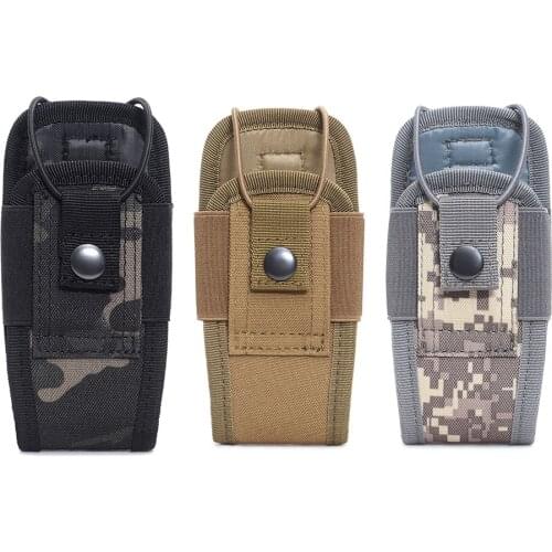 Outdoor Walkie Talkie Holder Bag Multi-purpose Tactical Sports Pendant Military Molle Nylon Radio Mag Pouch Pocket