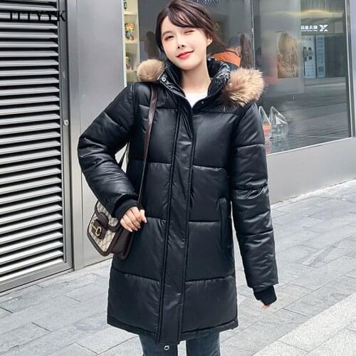 2021 Plus Size Winter Puffer Jacket Women Natural Fur Collar Hood Thicken Warm Down Parkas Female Padded Coat Loose Winter Coat