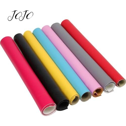 JOJO BOWS 22*30cm 1pc Faux Synthetic Leather Fabric Solid Sheet Home Wedding Decoration DIY Hair Bows Supplies Apparel Sewing