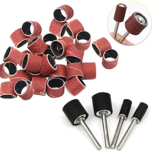 108pcs Dedicated Sanding Ring Grinding Head Polisher Sandpaper Circle Sand Circle for Nuclear Carving Wood Metal Plastic Jade