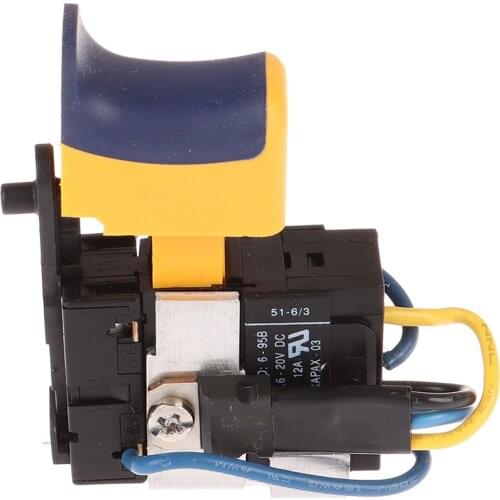 12V Lithium Rechargeable Drill Hand Drill Brushed DC Motor Speed Switch 1pc