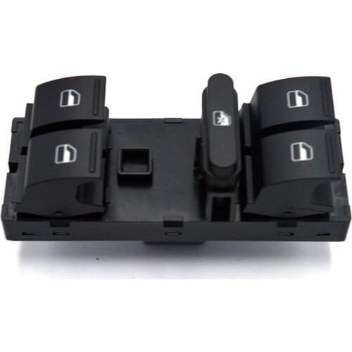 1K4959857A New For VW Seat Golf 5 Golf 6 Jetta MK5 Mk6 Tiguan Touran Passat B6 B7 Electric Power Master Window Switch Button