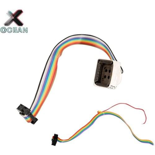 AK90 Cables Key Programmer Adapter 10 Pin Cable Chip data Set Works Together with AK90 Key Programmer Work Perfect and Free ship