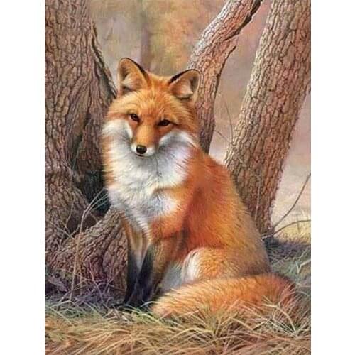 5D DIY Fox Diamond Painting Animal Round square Full Drill Forest Elf Nouveaute Mosaic Embroidery Cross Stitch home decor gifts