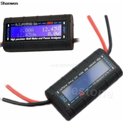 Current Power Analyzer G.T.POWER RC 130A Watt Meter and Power Analyzer High Precision LCD 60V GT-Power