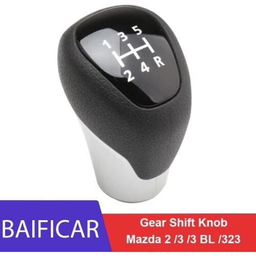 Baificar Brand New Modified Gear Shift Knob Lever Shifter For Mazda 2 2007-2011 3 2006-2012 323 2003-2006 3 BL 2011-2015