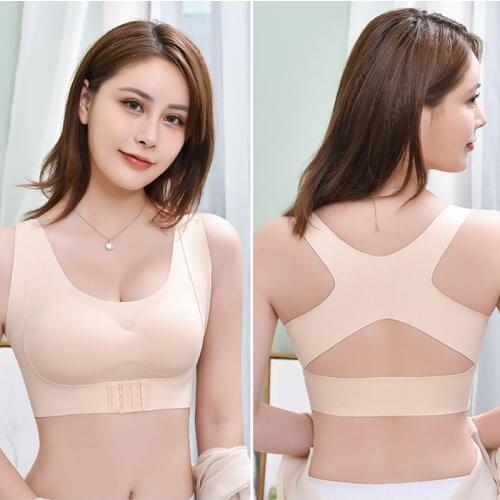 Women Seamless Bra Posture Corrector Lingerie Shockproof Sexy Front Closure Wirefree Bralette Corset Tops bh Comfort Underwear