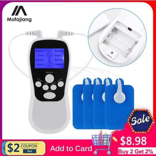 8 Mode EMS Electric Herald Tens Machine Acupuncture Body Massage Digital Therapy Massager Muscle Stimulator Electrostimulator