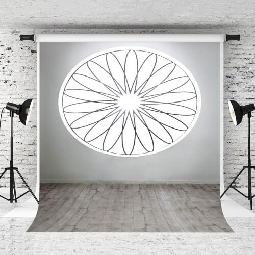 VinylBDS 10X10FT Wedding Photography Backdrops Round Flower Windows Of Ancient Buildings Backgrounds For Photo Studio