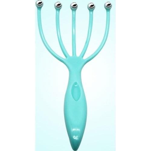New Best Relaxation Head Massager Plastic Five Finger Ball Scalp Massager Rake Head Relieve Pressure Itch Massager Heads Skin