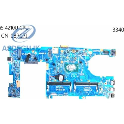 For Dell Latitude 3340 Laptop Motherboard i5 4200U CPU DDR3L 75MY6 075MY6 CN-075MY6 100% Test ok