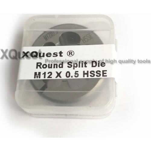 HSSE Metric Round Split Die M12 M12X1.75 Fine Thread cutting Adjustable dies M12X1.5 M12X1.25 M12X1 M12X0.75 M12X0.5 for steel