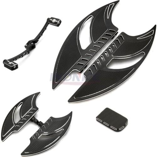 Motorcycle Tomahawk floorboards for harley street glide special FLHXS footrest for softail FXST passenger pegs Toe Heel Shift Le