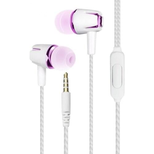 Straight-inserted In-ear Headphones Sports Weat-proof Wired Headset Portable Noise Reduction In-ear Earphone With Mic