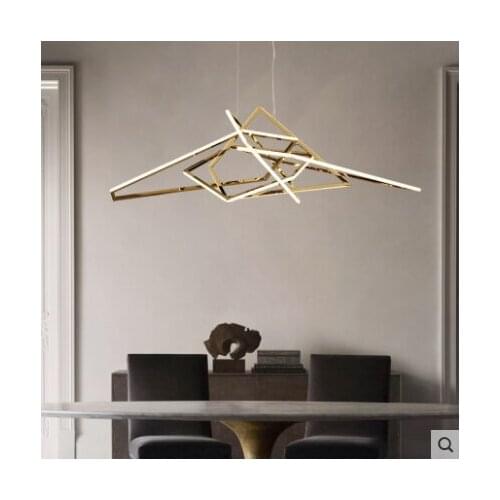 Nordic minimalist post-modern luxury chandelier LED duplex building design creative club commercial engineering